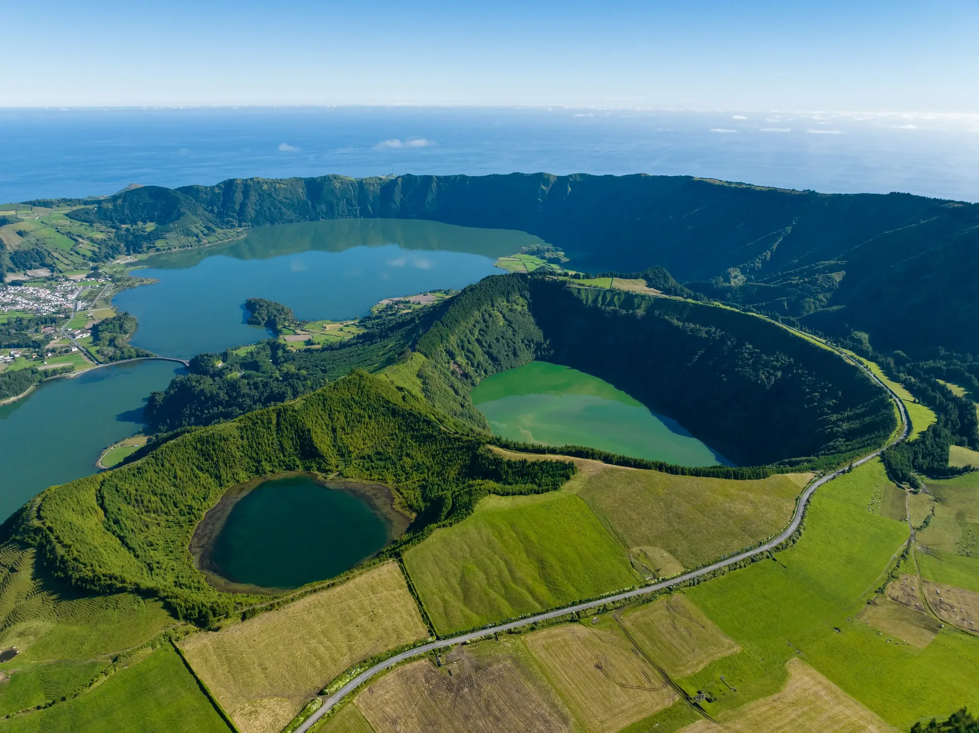 Azores — volcanic lakes and lush green landscapes