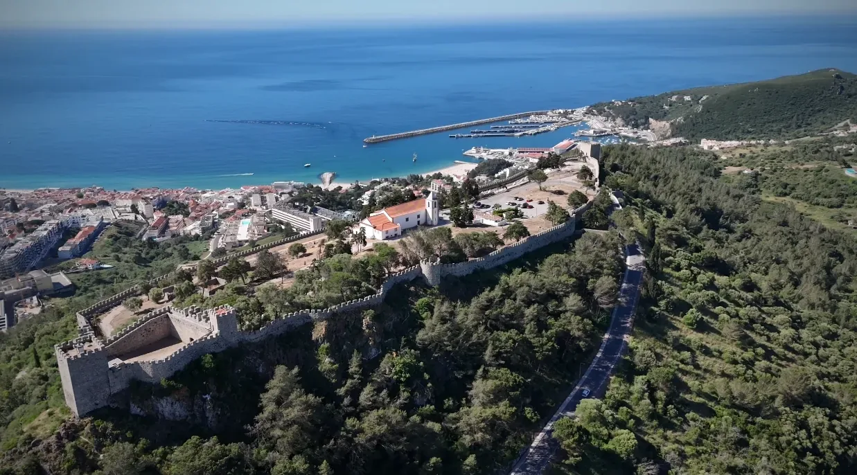 Sesimbra Castle — 12th-century Moorish hilltop fortress with panoramic views over Sesimbra town and the Arrábida coastline